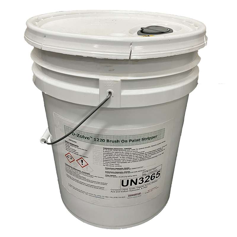 D-Zolve 1220 Brushable/Sprayable Stripper for CARC and other Coatings, 5 Gallon/Pail